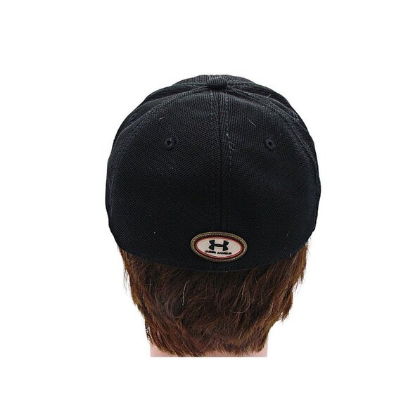 Under Armour Unisex Adults Black White 4 Way Stretch Hat Baseball Cap Black Sz M - Picture 7 of 12